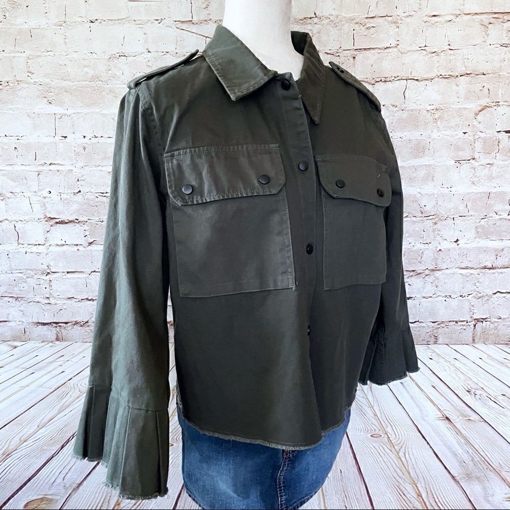 Who What Wear military canvas jacket